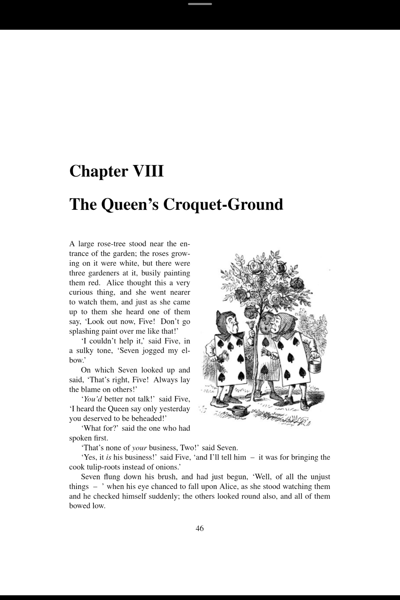 Vertical scroll mode